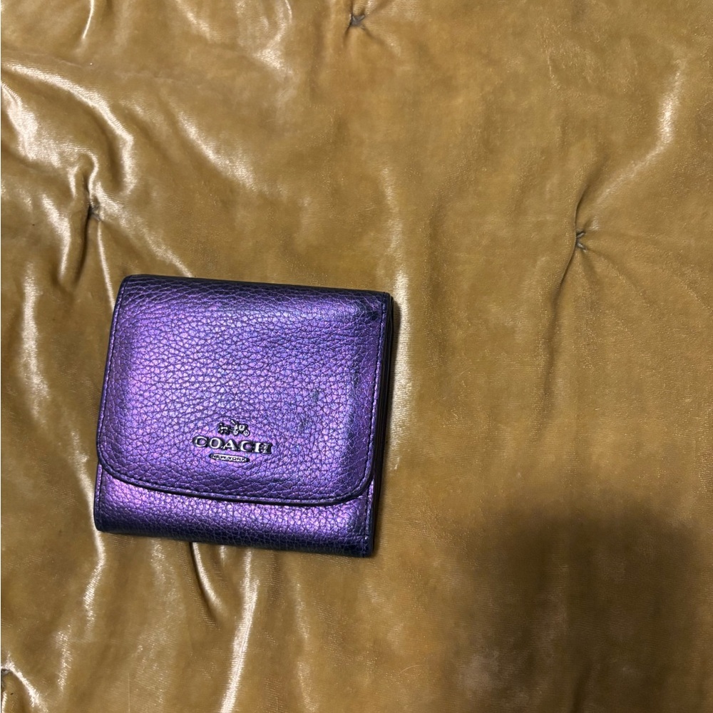 Coach Iridescent Purple Wallet